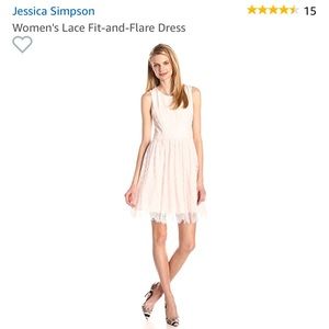 Jessica Simpson pink lace dress